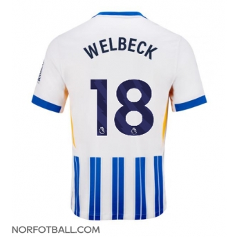 Billige Fotballdrakt Brighton Danny Welbeck #18 Replika Hjemmedrakt 2024-25 Kortermet